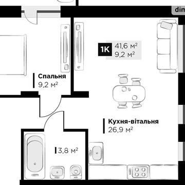 Продаж 1к Квартира Пилипа Орлика вулиця ЖК SILENT PARK