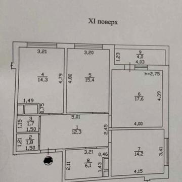 ЖК Скай Сити 3 ком 87 м.кв 11 этаж ЖК Скай Сити