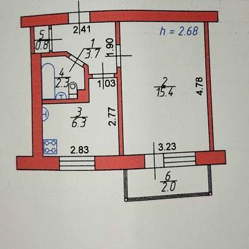 Продаж 1 кім квартири в центрі міста
