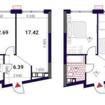 Продаж 1-кім квартири 42 м² 1R5 10 п ЖК Great, Грейт Позняки, Осокорки ЖК GREAT