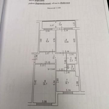 м. Березань, Броварський р-н, 3-к. квартира під ремонт, 22000 $