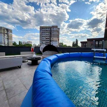 2к квартира с террасой новый ремонт и БАССЕЙН центр Киевский р-н ЖК Манхеттен