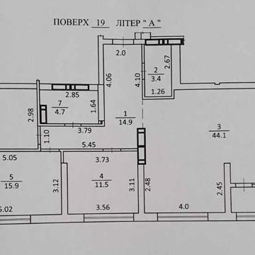 Продаж 3-к видової квартири без ремонту в ЖК "Статус Град" Осокорки ЖК Статус-Град