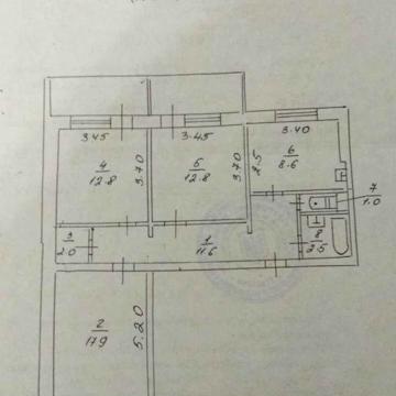 Продам 3х кімнатну вул.Дарницька 75м2. пр.Слобожанский.