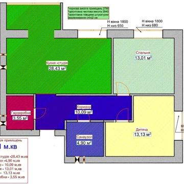 2-кімнатна квартира (73м2),  ЖК Олімп, Черкаси ЖК Олімп