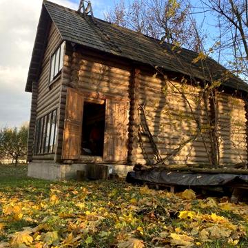 Даревяна дача біля лісу плюс ділянка