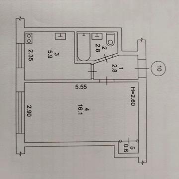 Продається 1-кімнатна  квартира. Фастів.