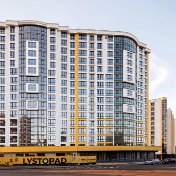 Видова 2-кімнатна в ЖК Lystopad, 12 поверх, 69.4 м² ЖК Lystopad