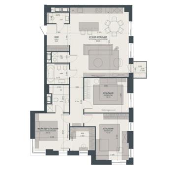 Без% ЖК Тринити Trinity 121 м2 Тютюнника 39/2 Печерськ центр ЖК Triiinity