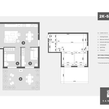 Продаж квартири 72.61м2 з терасою жк Sanville park від Забудовника ЖК Sanville Park