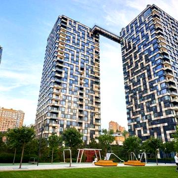 ЖК Tetris Hall. 2к 3к квартира. Терраса с бассейном на крыше