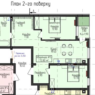 Продаж 2 кімнатної квартири 71,6 м2/ центр, проспект ЖК Дюна