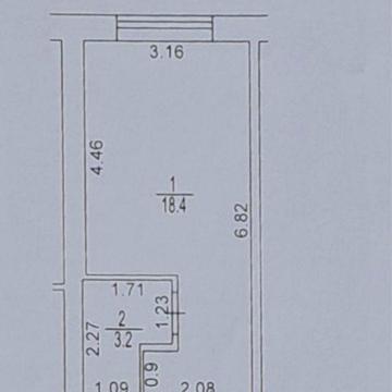 Стильна смарт-квартира 5/7 поверх, 21.6 м²