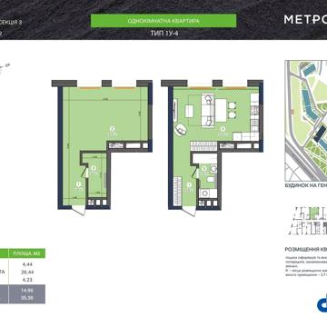 Без % Однокімнатна квартира ЖК Метрополіс ЖК Метрополіч