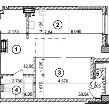 Продаж! 1к.квартира ЖК Crystal Park Tower, Берестейський/Перемоги 42 ЖК Crystal Park Tower