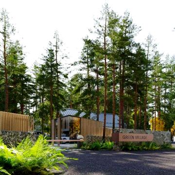 Коттедж в стиле "А-Frame" 110 м2 Green Village