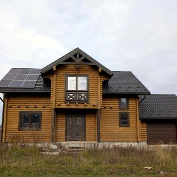 ЕКО БУДИНОК з зрубу поблизу Тернополя (с. Байківці)