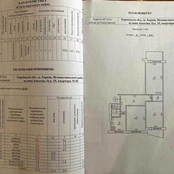 3-х комнатная квартира на Амосова 25 4/9