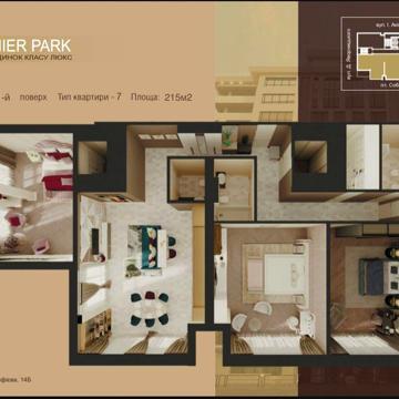 Продаж пентхаус з терасою від забудовника — 215 м² у ЖК Premier Park ЖК Premier Park