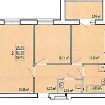 Продам 2-комн квартиру 57м2 в Новострое ЖК ПОБЕДЫ 2 MV ЖК ПОБЕДЫ 2