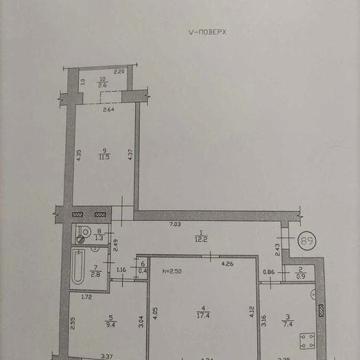 Квартира 3кімнатна р-н Оксамит Гетьманська 43