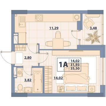 Продаж 1к. квартири у Гостомелі, ЖК "Centr City" ЖК CENTR CITY