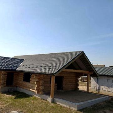 Будинок (баня) з дикого зрубу,93 м2, 71 сот землі,Київ 100км,торг можл