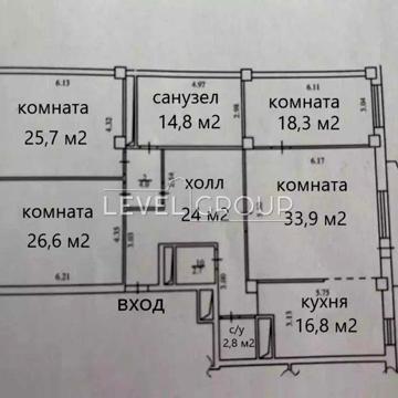 4-кімнатна вул. Кониського (Тургенєвська) 46/11