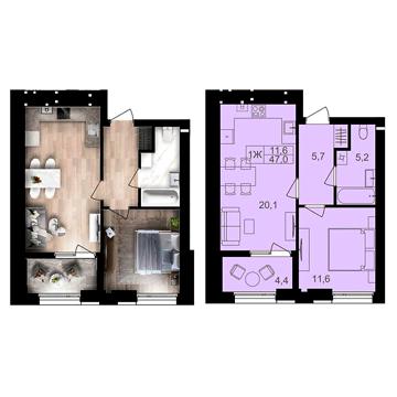 Продаж 1к Квартира Ватутіна вулиця ЖК Lavanda Park