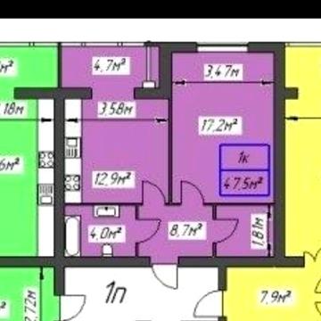 Продам 1 кімнатну на Нац.гвардії поруч з міським парком ЖК Паркове містечко