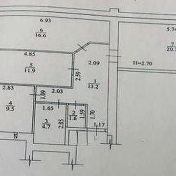 Продам 3 комнатную на Мира 49,2 этаж в строительном состоянии ЖК Жилстрой 1