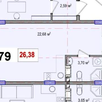 Продається  Смарт квартира 26,38 м2 від забудовника Києва Теремки 2! ЖК LIBERTY PARK