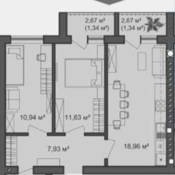 2к квартира! Газ! Кухня вітальня 19 м2. Знижки для військових!