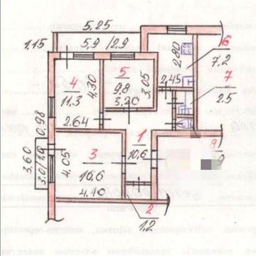 Продаю 3к/кв ул.Спасская 3/9 кирп.64/38/8 25000$