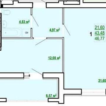 Продам 1-комн квартиру 47м2 в Новострое ЖК СКАЗКА MV ЖК СКАЗКА