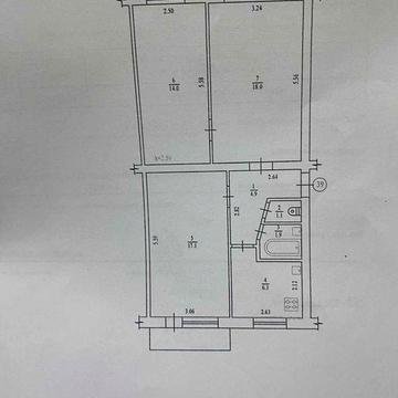 Продається 3-х кімнатна квартира на Алмазному
