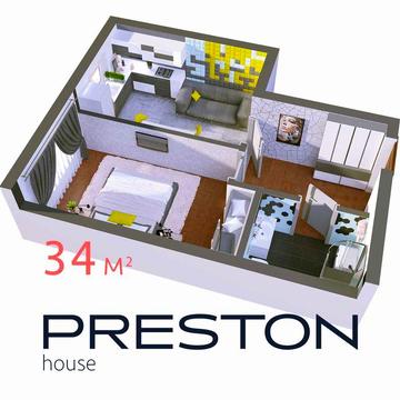ЗНИЖКИ! Квартира в Києві, квартира 34 м2, квартира Нова Англія ЖК Preston House