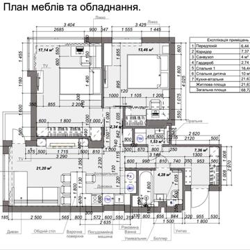 Продаж 2к квартири СІТІ ХАБ дизайн-проект ЖК Сіті Хаб