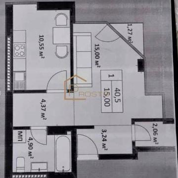 Продається 1-к квартира з паркомісцем ЖК Uzh Towers