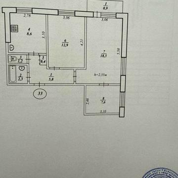 Продам 3-х кімнатну квартиру