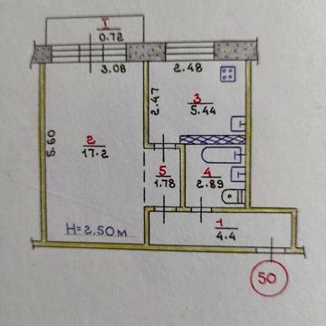 Оренда однокімнатної квартири