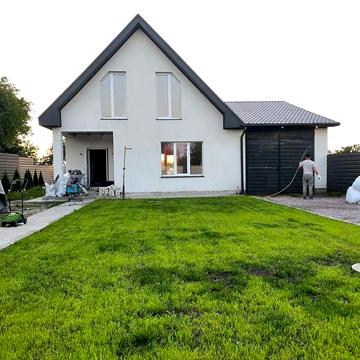 Сучасний новий будинок 150м2 з гаражем під 2 автомобіля біля лісу