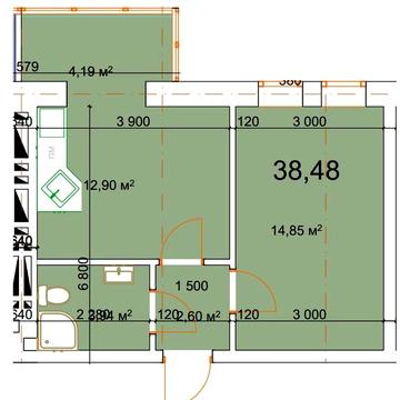 Продається 1 кімнатна квартира в м.Калуші
