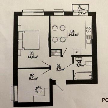 продаж 2х кімнатної квартири ЖК Білий Шоколад CENTER ЖК Білий Шоколад