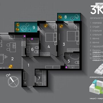 Продаж 3к Квартира Хриплинська вулиця ЖК SKYGARDEN