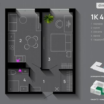 Продаж 1к Квартира Хриплинська вулиця ЖК SKYGARDEN