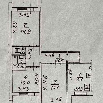 Продам 3-кімн. квартиру, вул. Печенізька, м. Лукянівська KL