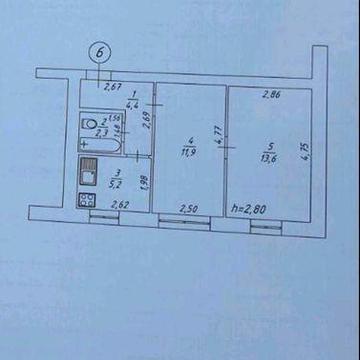 Продам двухкімнатну ізольовану квартиру в центрі міста Ромни