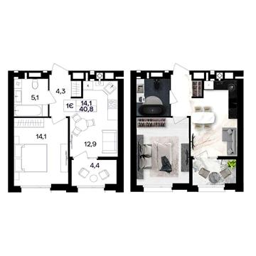 Продаж 1к Квартира Ватутіна вулиця ЖК Lavanda Park