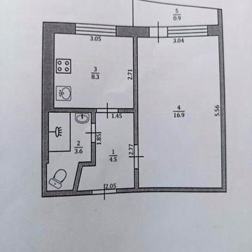 Продається 1-но кімнатна квартира